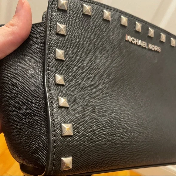 Michael Kors Leather Studded Purse - Picture 3 of 13
